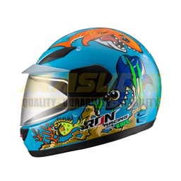 [CAS-7101-1982] CASCO INTEGRAL PARA NIÑO IR-109 AQUA KIDS AZUL CLARO