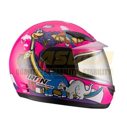 [CAS-7101-1994] CASCO INTEGRAL PARA NIÑO IR-109 DINO KIDS ROSA