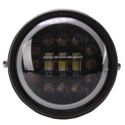 [FOB-3216-8071] FARO FRONTAL 6.35&quot; REDONDO LED OJO ANGEL IR8071 28W 9-80V 2800LM NEGRO MATE