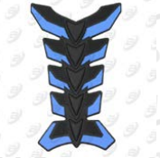 [STI-004NA] STICKER PROTECTOR DE GOMA NEGRO/AZUL PARA TANQUE DE GASOLINA UNIVERSAL