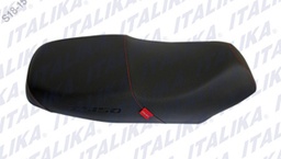 [F03010175] ASIENTO NEGRO COSTURA ROJA XS150 NEGRO