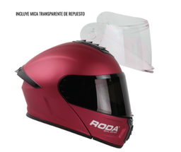 [80-8015-001] CASCO RODA PILOT ROJO METAL MC TRANS REP HMO XL ABATIBLE SVS