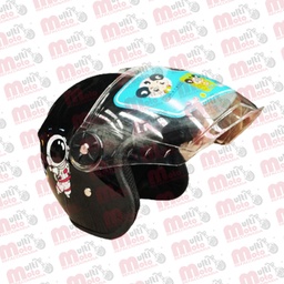 [495ACC-CAS3-NG] CASCO NIÑO ABIERTO NEGRO