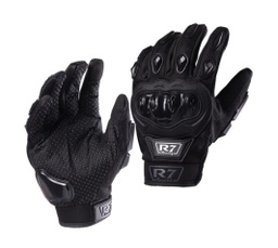 [7306-1323] GUANTES VEL R7 RACING XL NEGRO R7-1 TOUCH/LIMPIADOR MICA