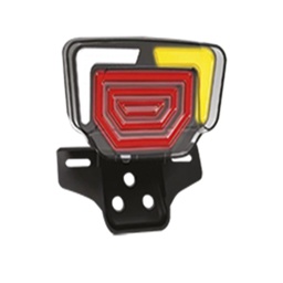 [RS-CAL-1005R-W-Y] CALAVERA STOP NEON ROJO-BLANCO-AMARILLO