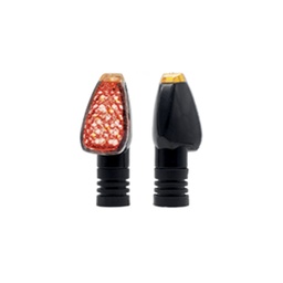 [RS-DIR-0006R] DIRECCIONAL LED NEGRO BRILLANTE UNIVERSAL (ROJO)