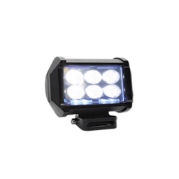 [RS-LED-13012W-BU] FARO AUXILIAR CUADRADO 6 LED CON LUPA CON LUZ ALTA, BAJA Y ESTROBO