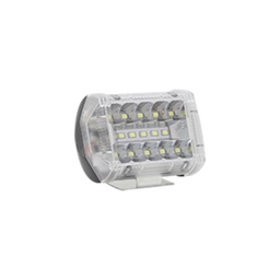 [RS-LED-13085W-BU-R] FARO AUXILIAR LED CON ESTROBO 15 LED CON LUZ DE CONTORNO LATERAL