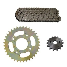 [KSP-IR21] KIT DE SPROCKET IRON BOX CADENA REFORZADA 428H-124L SPROCKET 42T/15T FT-180 / RT-180 / FT-200 / FT-200 AMARILLA / FT-250 / FT-250 TS / DT-200 SPORT / FIERA-200 / FIERA-2