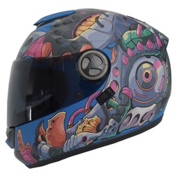 [IMDRAGPURPVS-L] CASCO IMMORTALE DRAGO VISOR SMOKE (L)