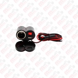 [BAS-1103-9783] CARGADOR USB MULTI-FUNCIONAL PARA MOTOCICLETA IR-3016