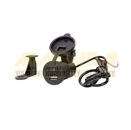 [BAS-1103-9782] CARGADOR USB PARA MOTOCICLETA IR-3104 CON INTERRUPTOR