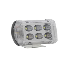 [RS-LED-13084W-BU-R] FARO AUXILIAR LED CON ESTROBO 6 LED CON LUZ DE CONTORNO LATERAL