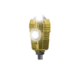 [RS-LED-13032Y] FARO LED CON LUPA TIPO CILINDRO DELANTERO O TRASERO ESTROBO (AMARILLO)