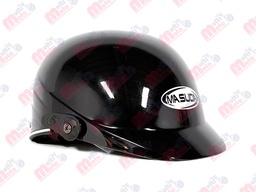 [CAS-7101-0983] CASCO 1/2 CACHUCHA ABS DE ALTO IMPACTO CALIDAD ISO MSD-299 NEGRO BRILLO