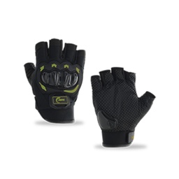 [RS-GUA-17002GN-M] GUANTE MEDIO DEDO CON PROTECCION (M, VERDE)