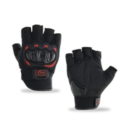 [RS-GUA-17002R-M] GUANTE MEDIO DEDO CON PROTECCION (M, ROJO)