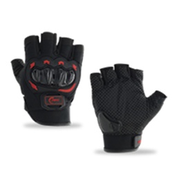 [RS-GUA-17002R-XL] GUANTE MEDIO DEDO CON PROTECCION (XL, ROJO)