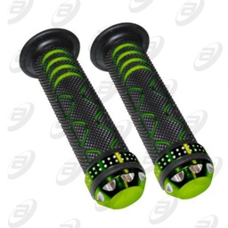 [PUÑ-U22] PUÑOS PUNTA ALUMINIO DIAMANTE PCR ANTIDERRAPANTE PUNTA DE ALUMINIO FORMA DE DIAMANTE  VERDE S/TUBO MOVIL MANUBRIO 7/8