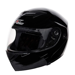 [CAS-7101-1422C] CASCO ABATIBLE IRON RACING IR108 DOT NEGRO BRILLO L