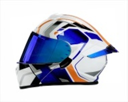 [CAS-7101-6506C] CASCO ABATIBLE IRON RACING BOTECE IR-120 DIEGO NARANJA L