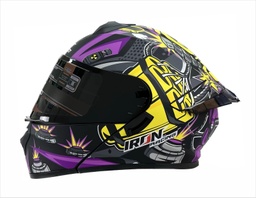 [CAS-7101-6523B] CASCO ABATIBLE IRON RACING BOTECE IR-120 ANDREA VIOLETA M