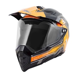 [CAS-7101-1652C] CASCO CROSS IRON RACING-K13 DOT NARANJA TALLA L