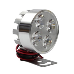 [99-5145-001] FARO AUXILIAR 4 LEDS CON ESTROBO PLATEADO 12V 4W SUSTITUYE A 99-5027-001