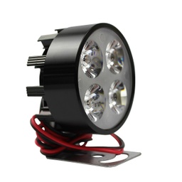 [99-5144-001] FARO AUXILIAR 4 LEDS CON ESTROBO NEGRO 12V 4W SUSTITUYE A 99-5026-001