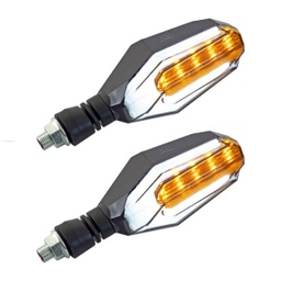 [3257-1069] PAR DIRECCIONALES P-19 LED LUZ AMBAR-BLANCO STALLION