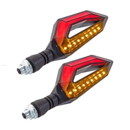 [3257-1070] PAR DIRECCIONALES P-20 LED LUZ AMBAR-ROJO STALLION