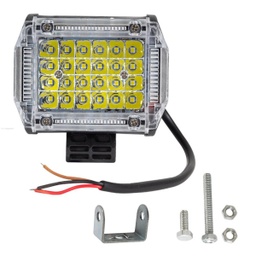 [3212-1098] FARO DELAN AUXILIAR CUADRADO 24 LEDS PLASTICO STROBO ROJO-AMBER