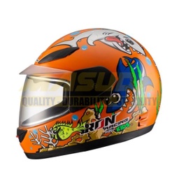 [CAS-7101-1983] CASCO INTEGRAL PARA NIÑO IR-109 AQUA KIDS NARANJA