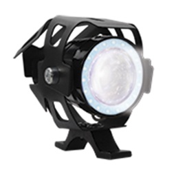 [RS-LED-13053W-BU] FARO LED MINI CON LUPA OJO DE ANGEL AZUL CON LUZ ALTA,BAJA Y ESTROBO