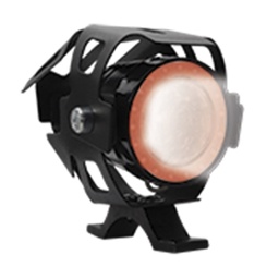 [RS-LED-13053W-R] FARO LED CON LUPA Y OJO DE ANGEL ROJO CON PROTECTOR LUZ BLANCA ALTA,BAJA Y ESTROBO